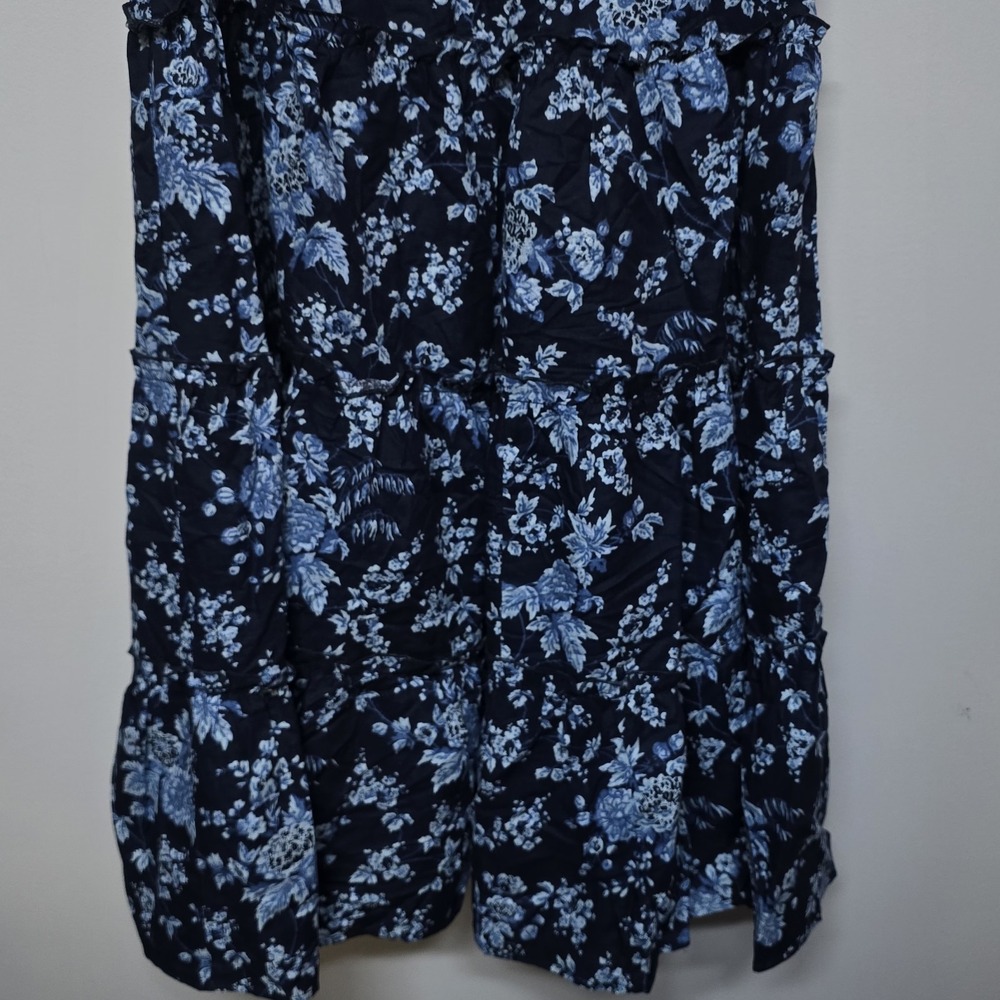 Tuckernuck Womens Twilight Garden Jenna Blue Floral Maxi Dress Sz L NWT - Picture 7 of 12